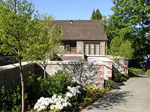 Columbarium garden walls and entry walk