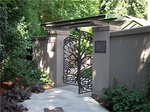 Memorial Courtyard entry gate